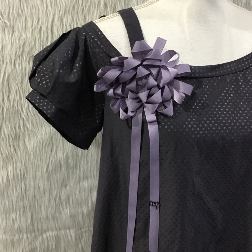 Copine gray off the shoulder dress - Picture 2 of 8